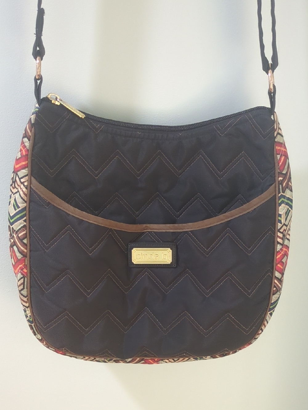 Cinda B Quilted Adjustable Strap Purse.